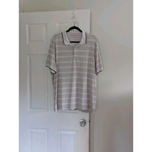 Abercrombie & Fitch Soft Air Knit Performance Polo Striped Short Sleeve‎ XXL EUC